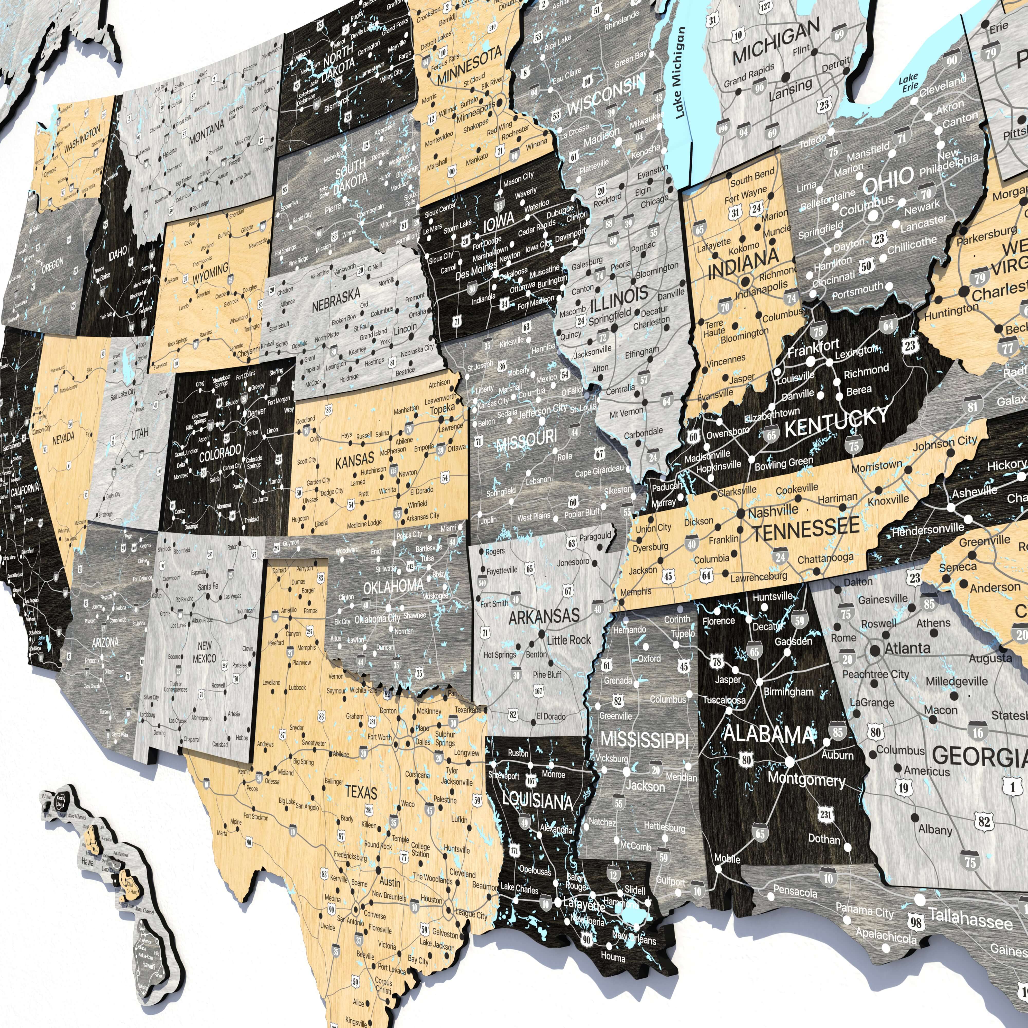 a map of the united states of america