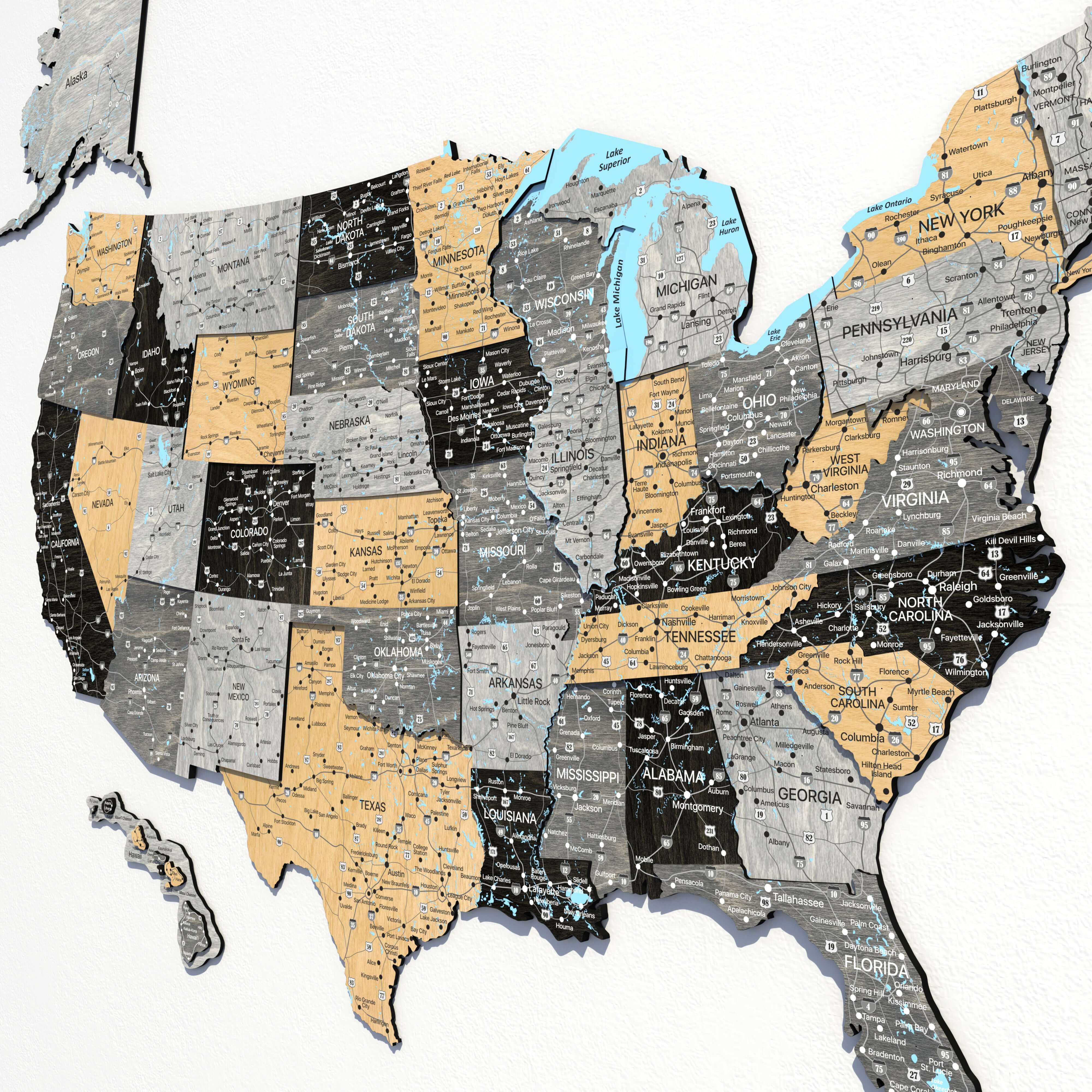 a map of the united states of america