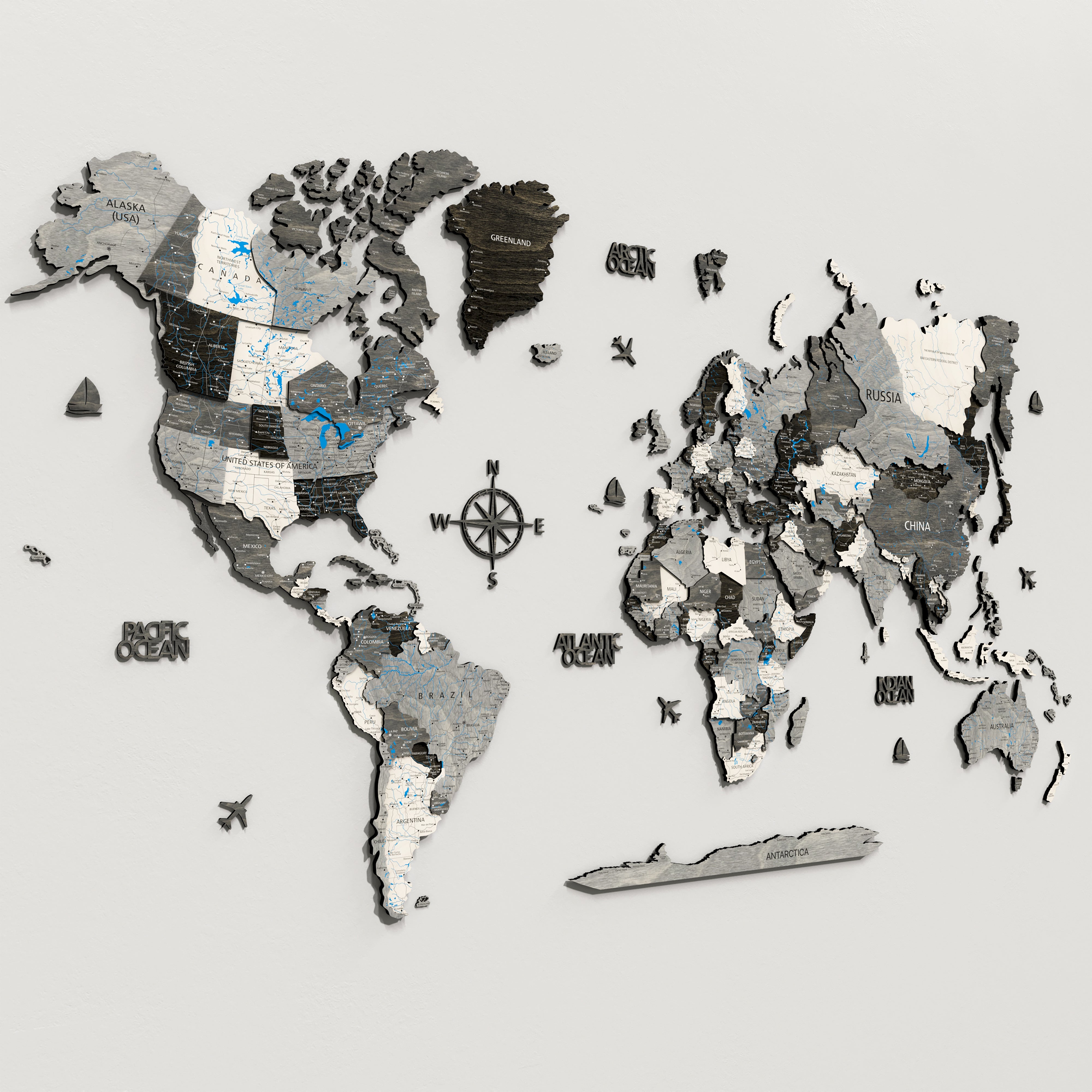 3D Wood Warld Map 14 Mサイズ 楽天市場】3d wood world mapの通販